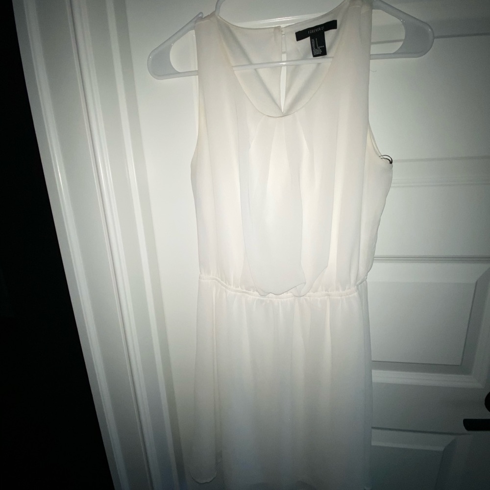 White Chiffon Dress